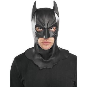 Batman Mask Adult Full Head Black Latex The Dark Knight Halloween Cosplay